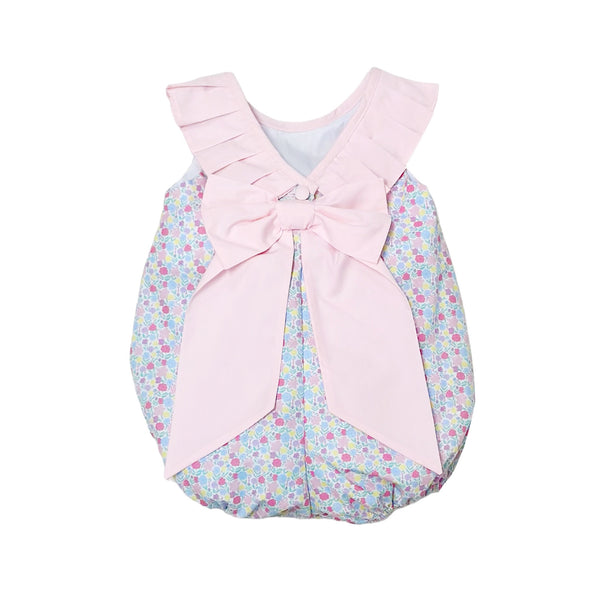 Spring Floral Cassie Bubble W/ Bow