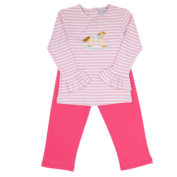 Blue Bucky Horse Pants Set