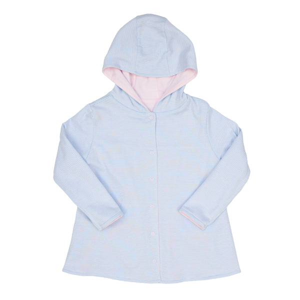 Reversible Jacket- Lt. Pink Stripe/Lt. Blue Stripe