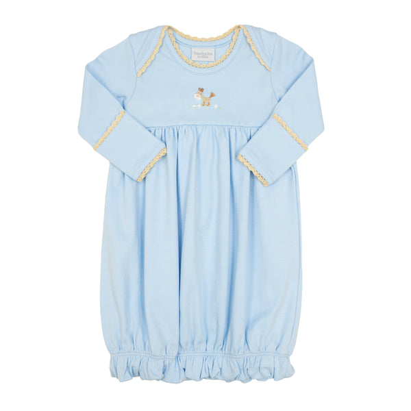 Knot Dog Lap Shoulder Gown