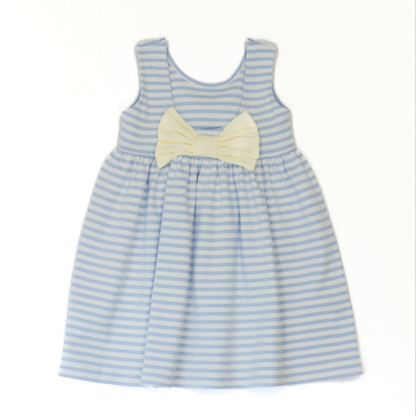 Blue Stripe Bow Dress