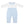 Mini Santa Romper- Blue Stripe