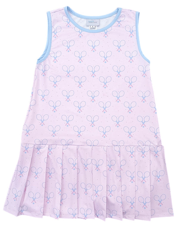 Serve it Up W/ Tennis Rackets- Stella Tennis Dress