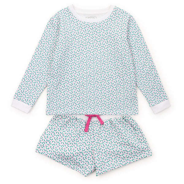 Stella Sweatshirt Short Set- Holly Holiday