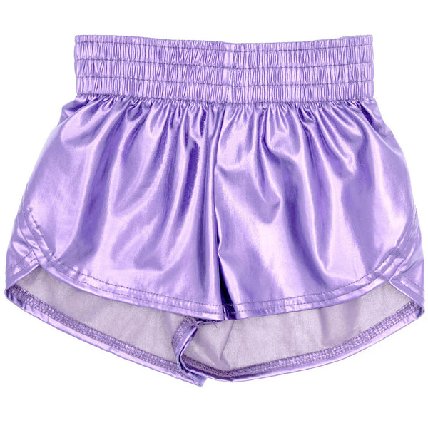 Steph Shorts Metallic- Lavender