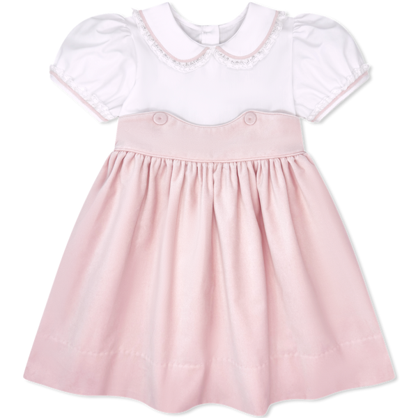 Sundays Best Dress- Petite Pink Velvet