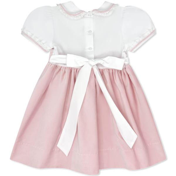 Sundays Best Dress- Petite Pink Velvet