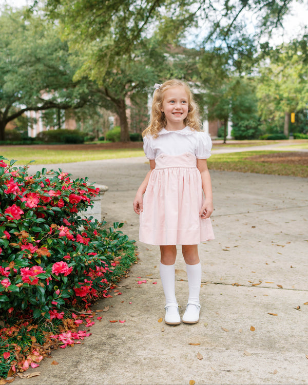 Sundays Best Dress- Petite Pink Velvet