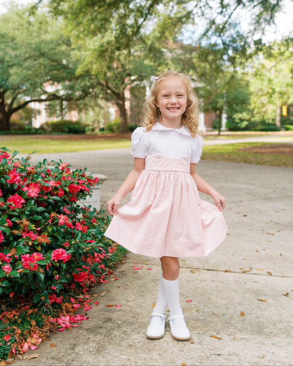 Sundays Best Dress- Petite Pink Velvet