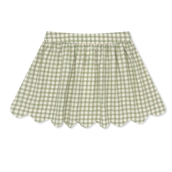 Susie Scallop Skirt- Pinecrest Plaid
