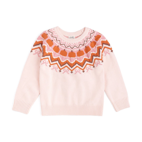 Pumpkin Fair Isle Sweater