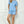 Puff Sleeve Textured Short Set- Blue