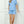 Puff Sleeve Textured Short Set- Blue