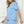 Puff Sleeve Textured Short Set- Blue
