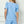 Puff Sleeve Textured Short Set- Blue