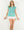 Button Up Flower Top- Aqua
