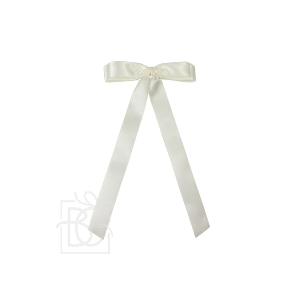 Satin Tail Bow- Antique White