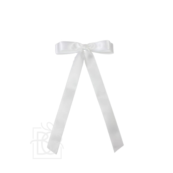 Satin Tail Bow- White