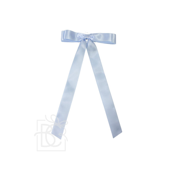 Satin Tail Bow- Millennium Blue