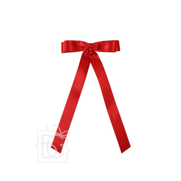 Satin Tail Bow- Red