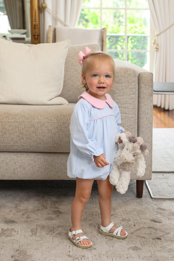 Katherine Bubble- Light Blue Stripe/Light Pink