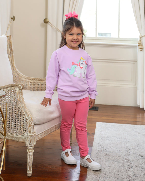 French Terry Pullover- Unicorn