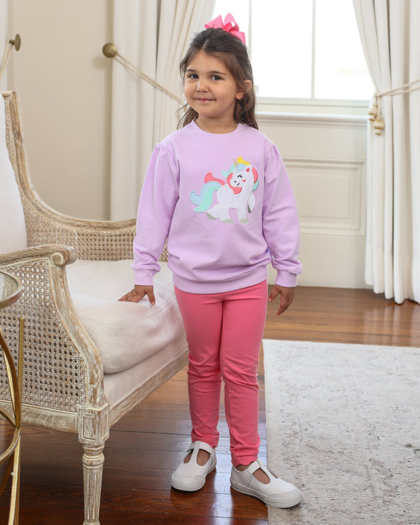 French Terry Pullover- Unicorn