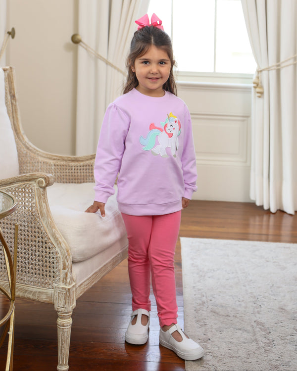 French Terry Pullover- Unicorn
