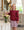 Laura Ruffle Pullover- Cranberry