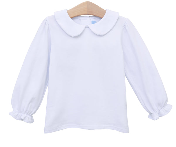 Peter Pan Collar Shirt- White