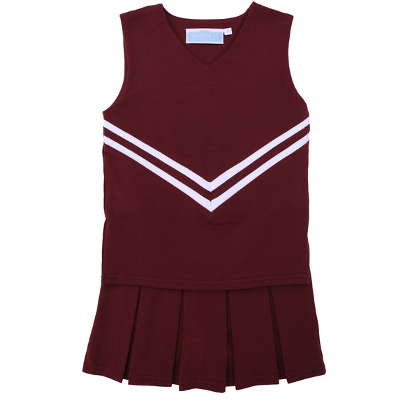Cheer Uniform Set- Maroon