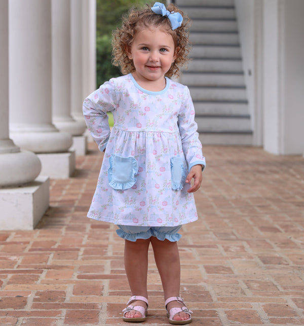 Pumpkin Floral Bloomer Set