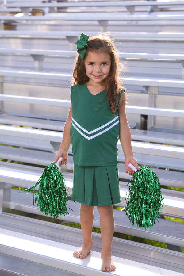 Cheer Uniform Set- Forest Green