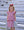 Lucy Game Day Dress- Crimson Stripe