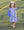 Lucy Game Day Dress- Royal Blue Stripe