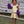 Lucy Game Day Dress- Yellow Stripe/Purple