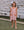 Lucy Game Day Dress- Burnt Orange Stripe