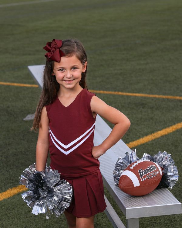 Cheer Uniform Set- Maroon