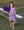 Lucy Game Day Dress- Purple Stripe