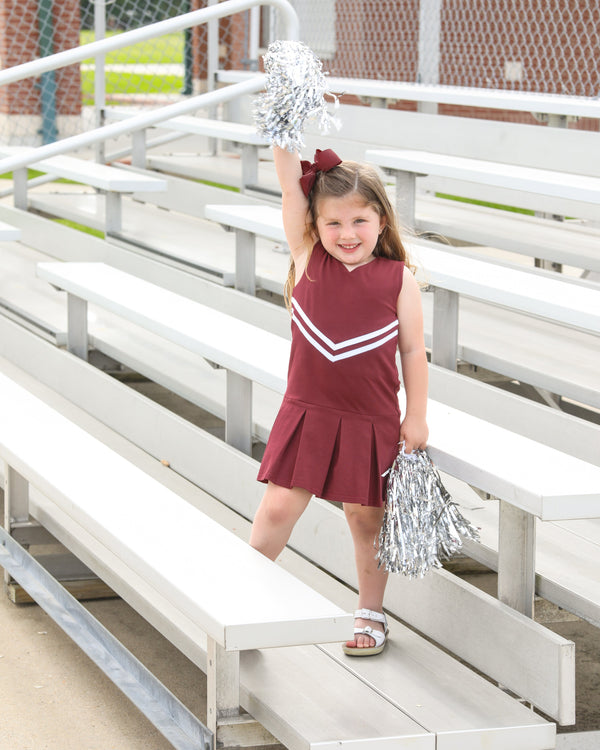 Cheer Uniform Dress- Maroon