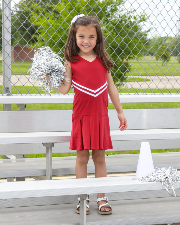 Cheer Uniform Dress- Crimson