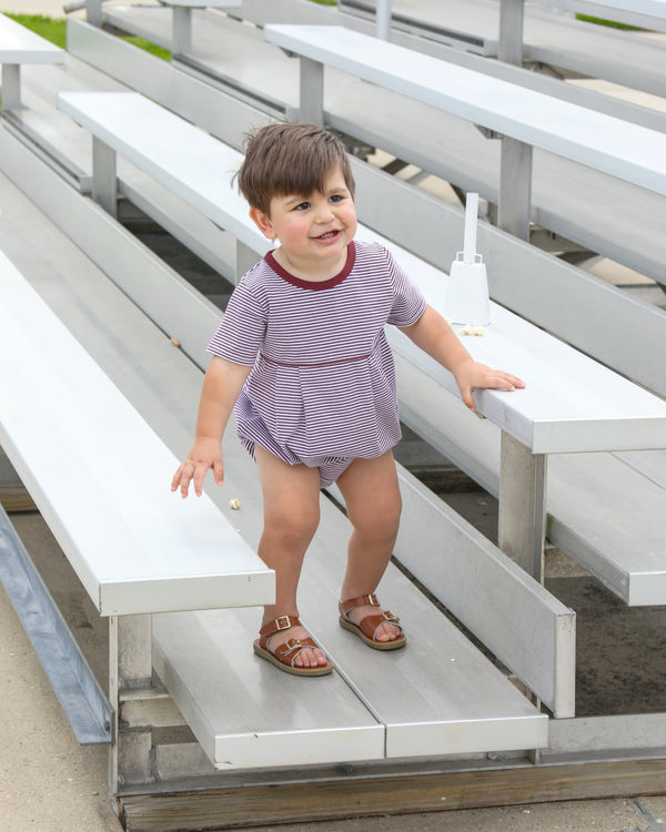 Bentley Game Day Bubble- Maroon Stripe
