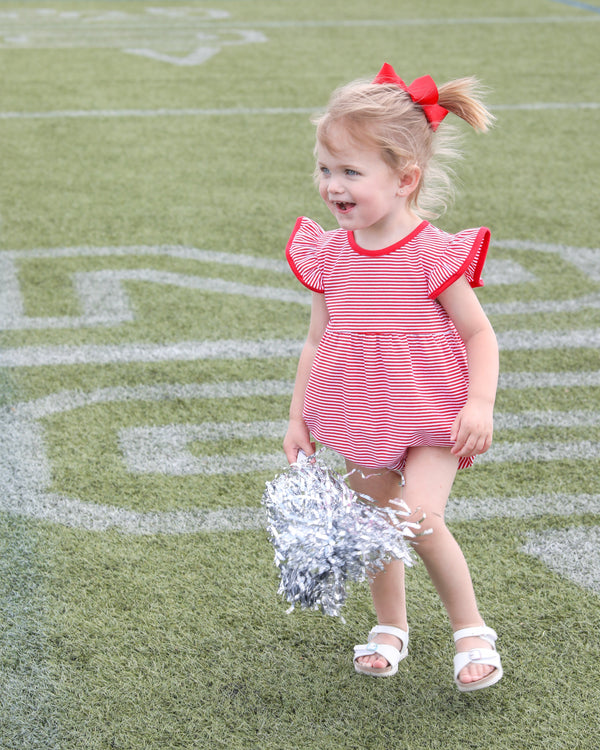 Lucy Game Day Bubble- Red Stripe