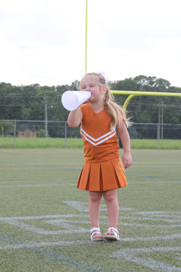 Cheer Uniform Set- Burnt Orange