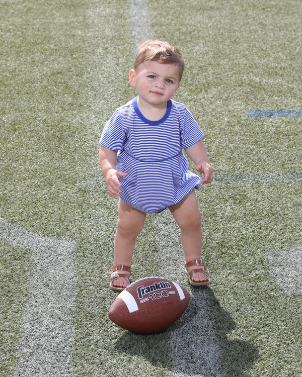 Bentley Game Day Bubble- Royal Blue Stripe