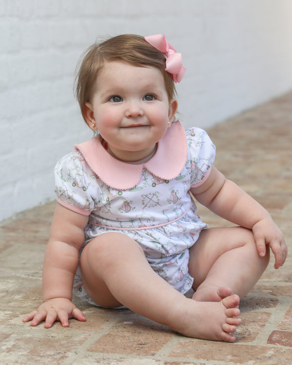 Hole in One Collared Bubble- Pink