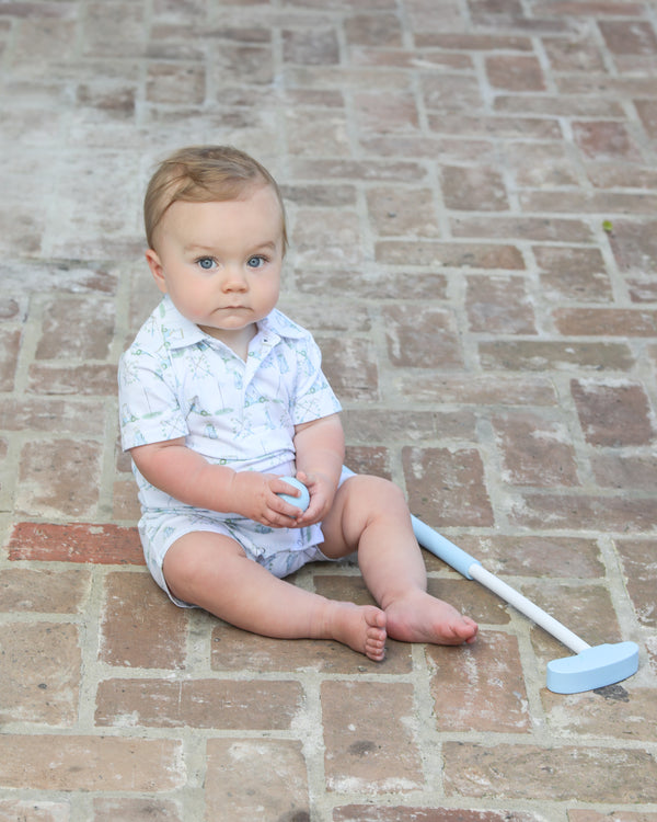 Hole in One Polo Romper