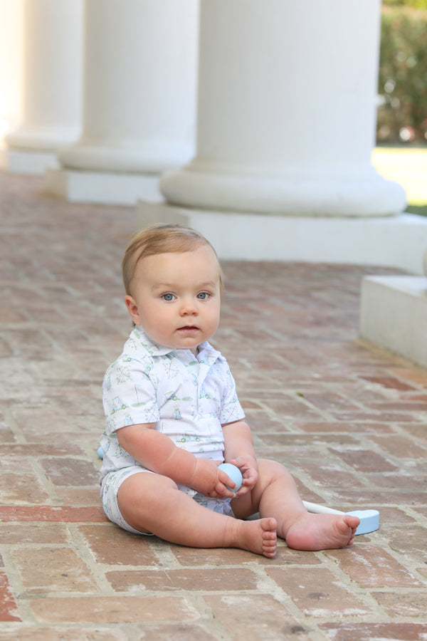 Hole in One Polo Romper