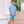 Drew Short Set- Blue Stripe/Teal