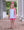 Hazel Short Set- Aqua Stripe/Pink